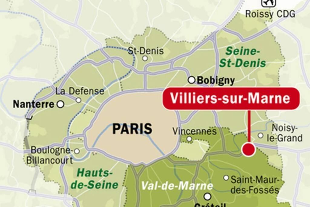 Logement Cosy Proche Paris Et Disneyland Villiers-sur-Marne Exterior foto